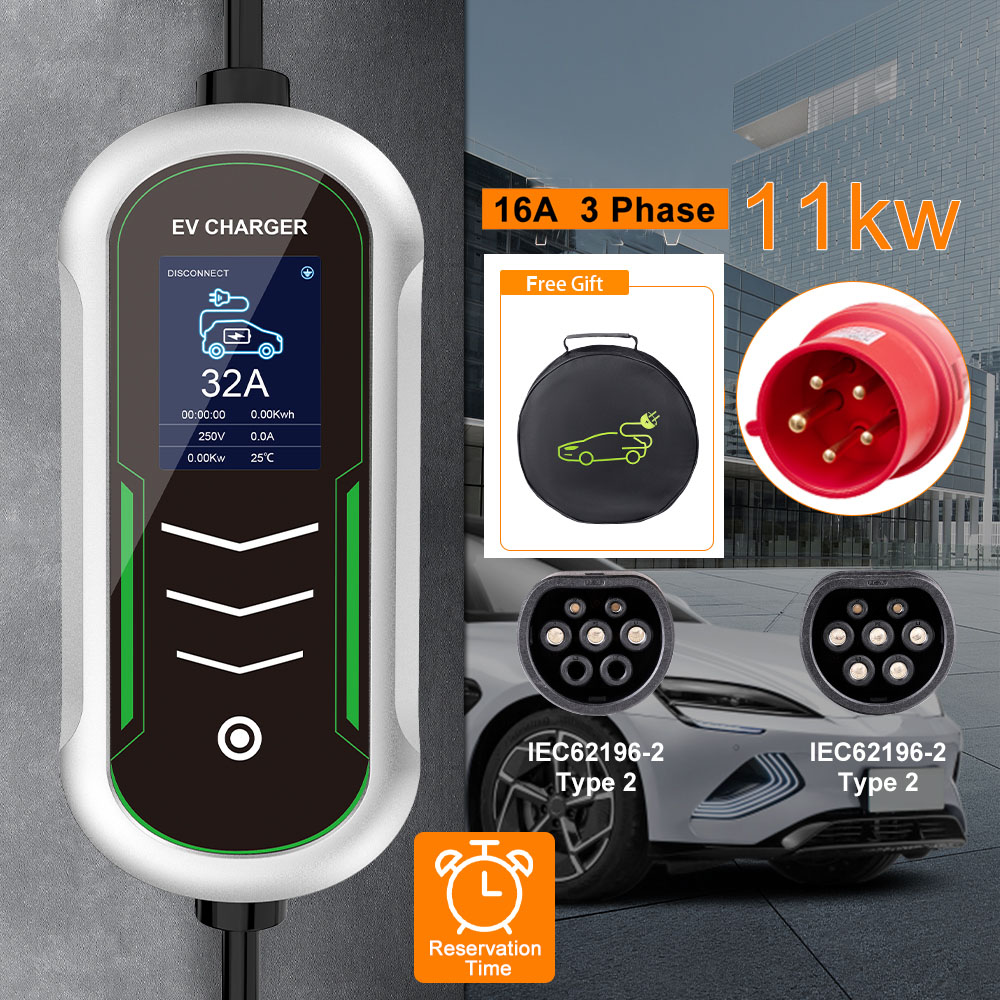 Type 2 Portable Ev Charger 11Kw Cee - IPENGEN 11KW EV Carregador Portátil Type2