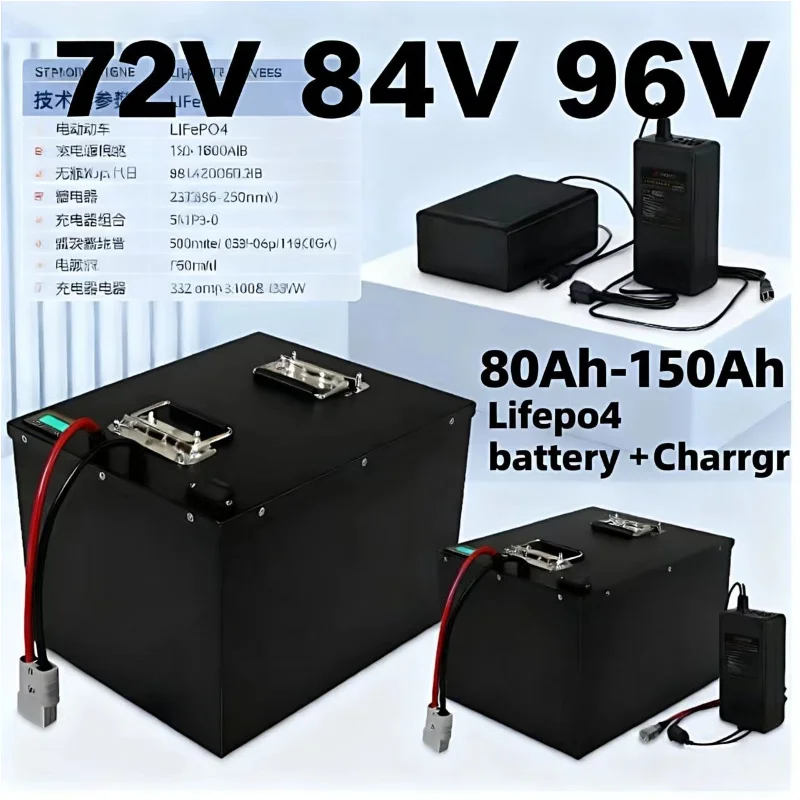 Lifepo4 72V 100Ah Battery Pack Ev - Bateria lifepo4 com bms 72v 84v