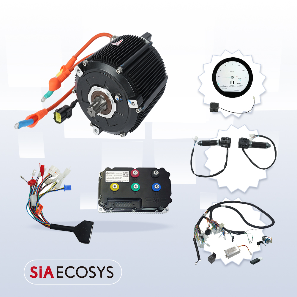 Mid Drive Motor Kit 72V 5000W - SiAECOSYS 5000W D133A-65 Kits de Motor