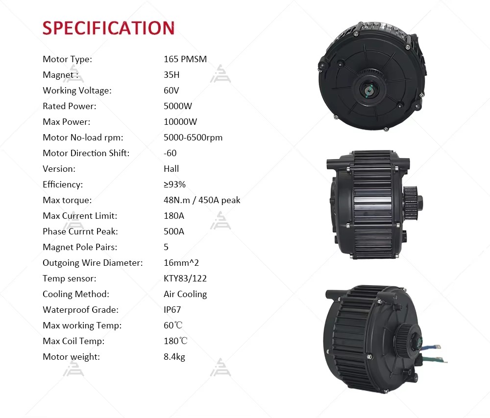 Kit de motor central QSMOTOR Q - Mid Drive Motor Kit 72V 5000W avaliação e preço
