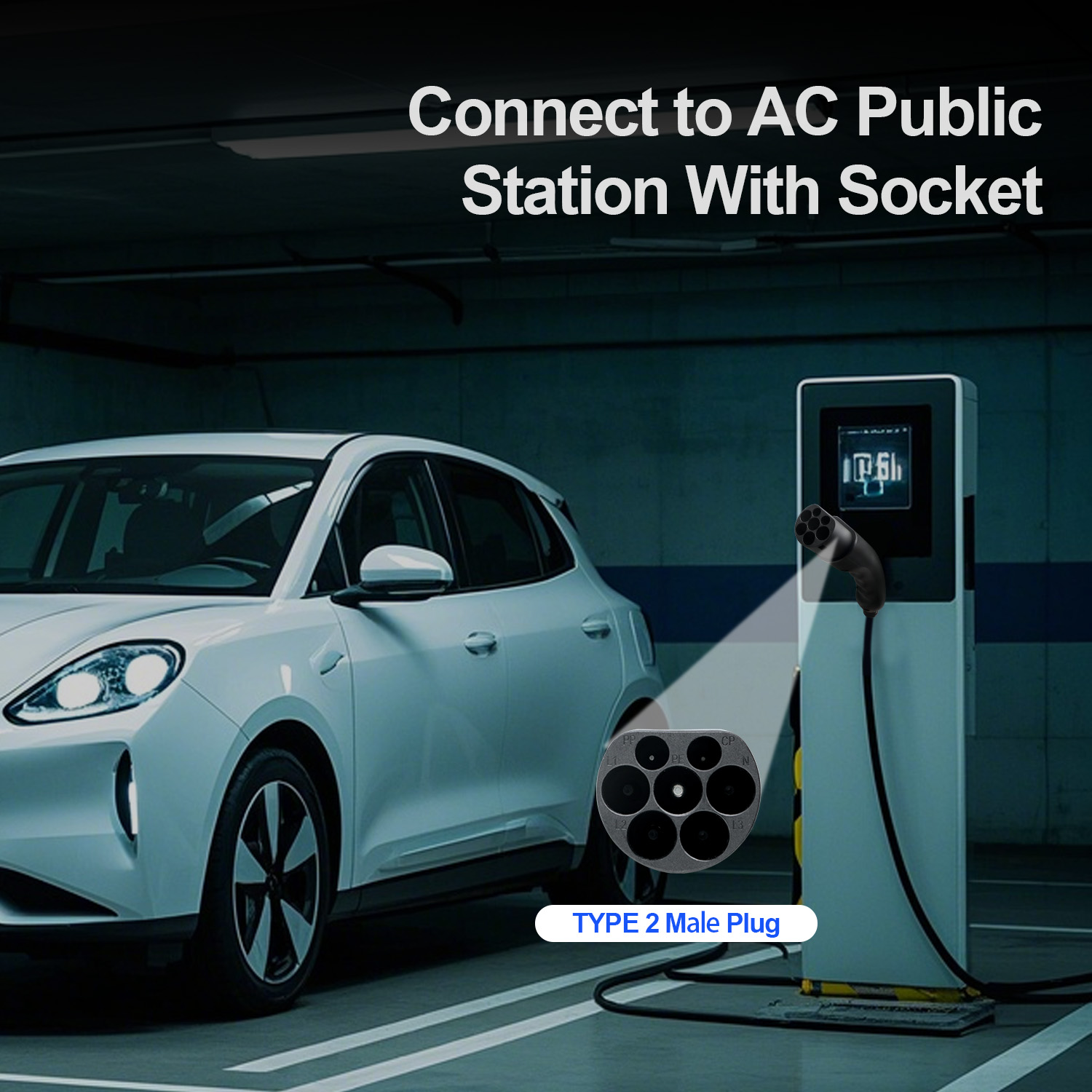 Conector de Carregamento Kolan - Ev Charger Type 2 22Kw 32A 3 Phase avaliação e preço