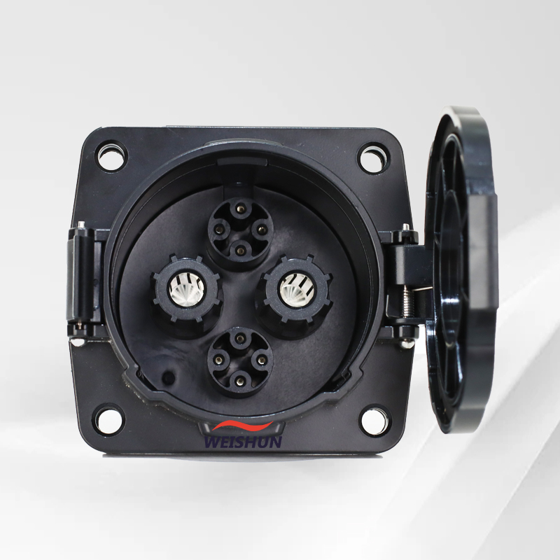 Soquete EV CHAdeMO 80A 125A 15 - Chademo Inlet Socket 125A Ev avaliação e preço