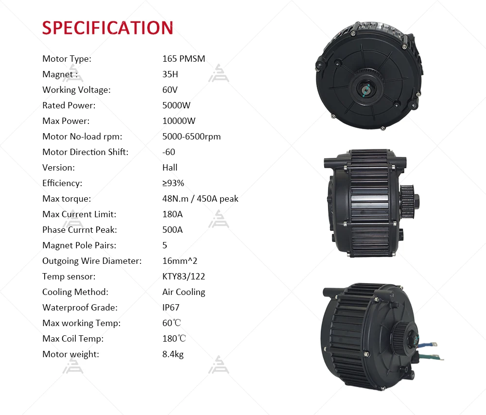 Kit de motor de acionamento mé - Mid Drive Motor Kit 72V 5000W avaliação e preço