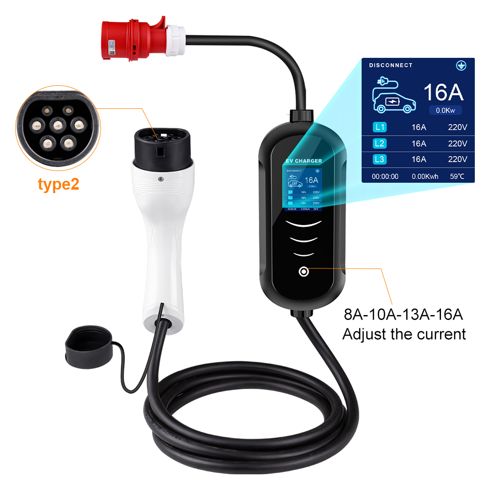 IPENGEN-Carregador Portátil pa - Type 2 Portable Ev Charger 11Kw Cee avaliação e preço
