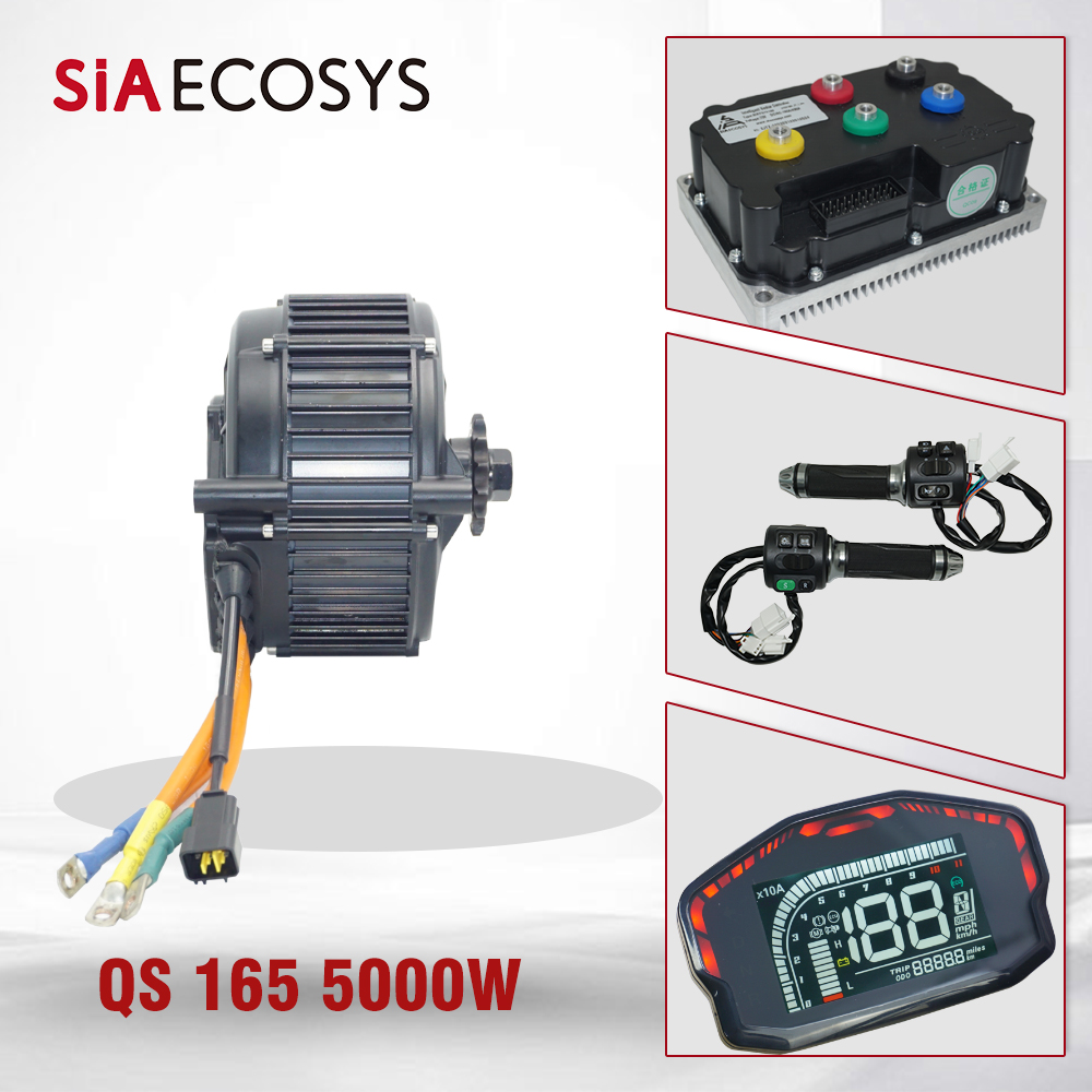 QSMOTOR QS165 V2 5000W 72V 35H - Mid Drive Motor Kit 72V 5000W avaliação e preço